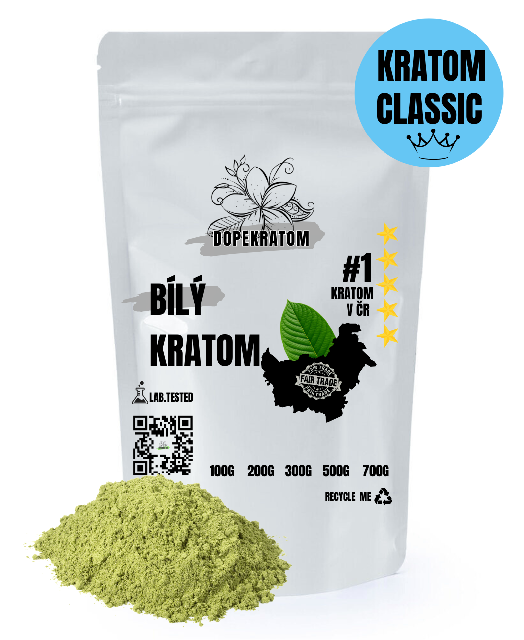Bílý kratom - White Maeng Da