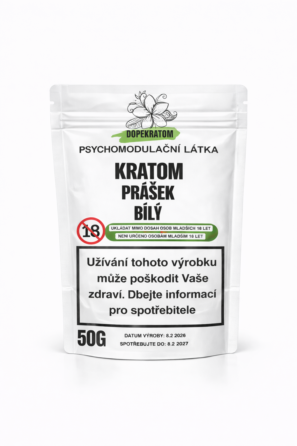 Kratom Prášek BÍLÝ