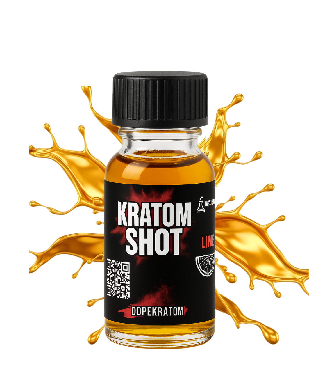 Kratom extrakt shot - 10ml - Lime