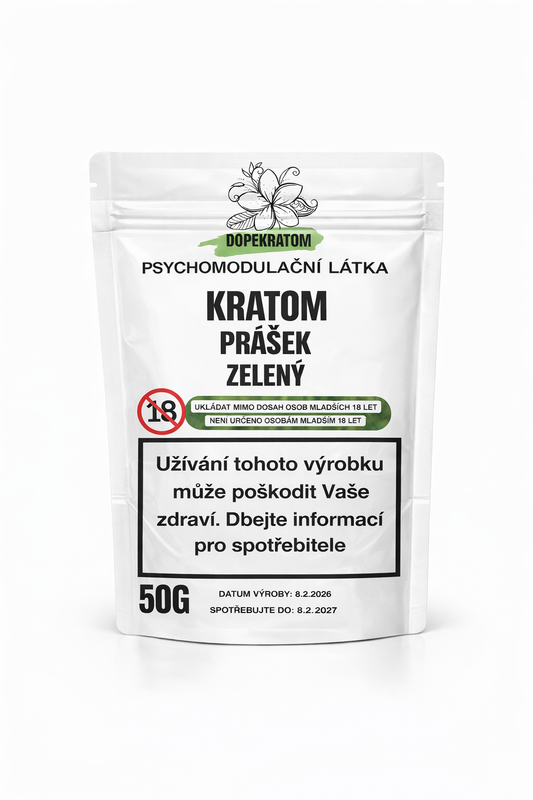 Kratom Prášek ZELENÝ