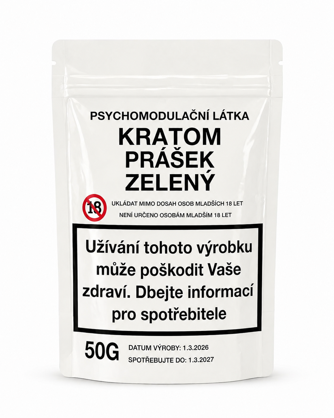 Kratom prášek ZELENÝ 50g - L20266005
